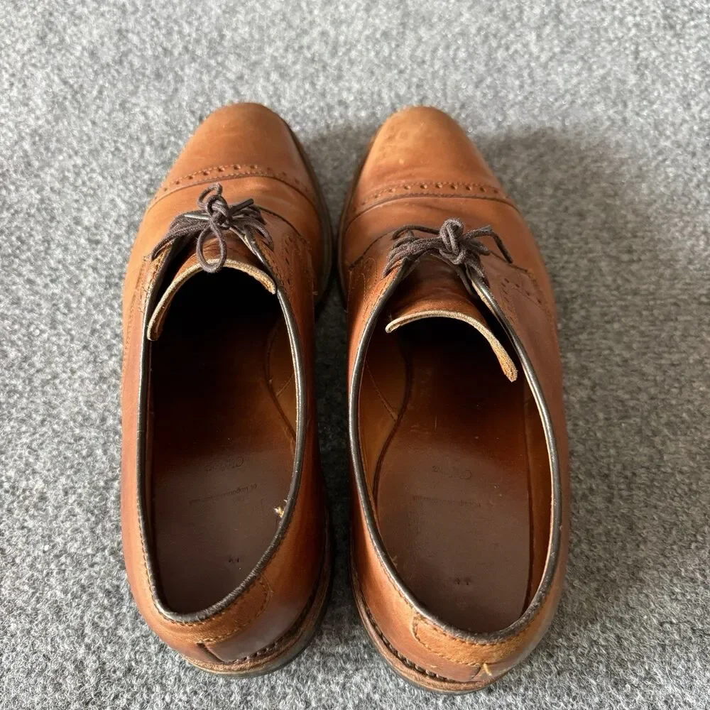 Allen Edmonds Clifton Cap Toe Oxfords Size 8 D in Walnut Brown Leather